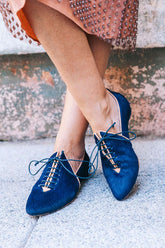 Blucher Florencia Navy (includes wool and leather insole)